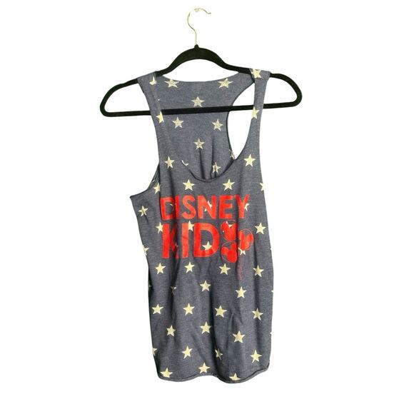 Alternative Earth Disney Kid Tank Top Girls Medium Razor Back Patriotic Blue Red - Picture 5 of 8